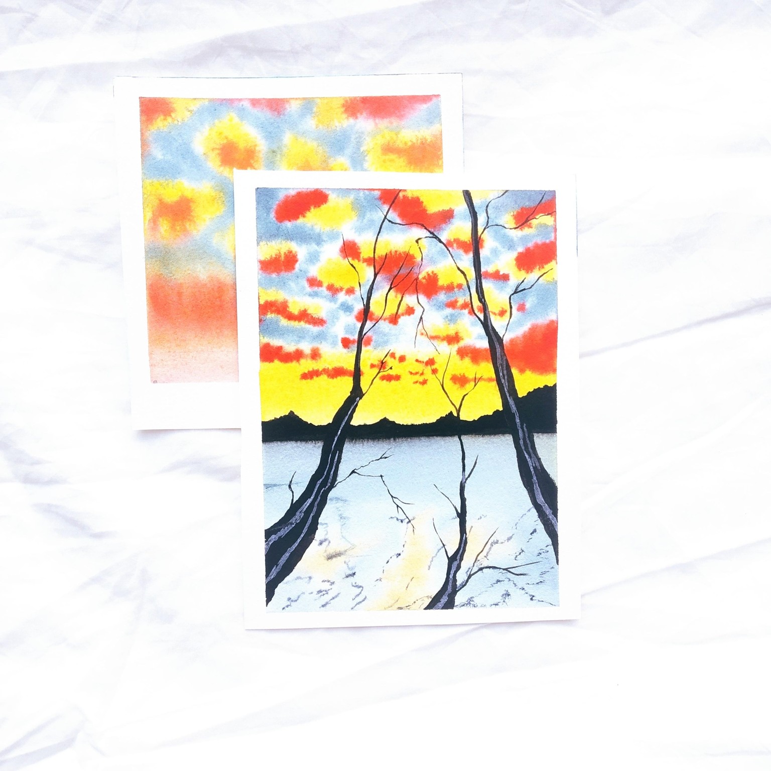 Dramatic winter painting - image 1 - student project