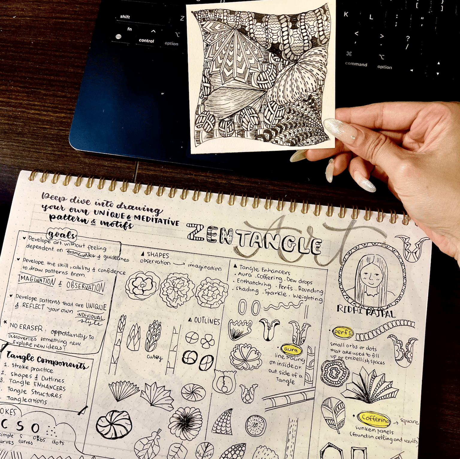 Zentangle Art - image 2 - student project