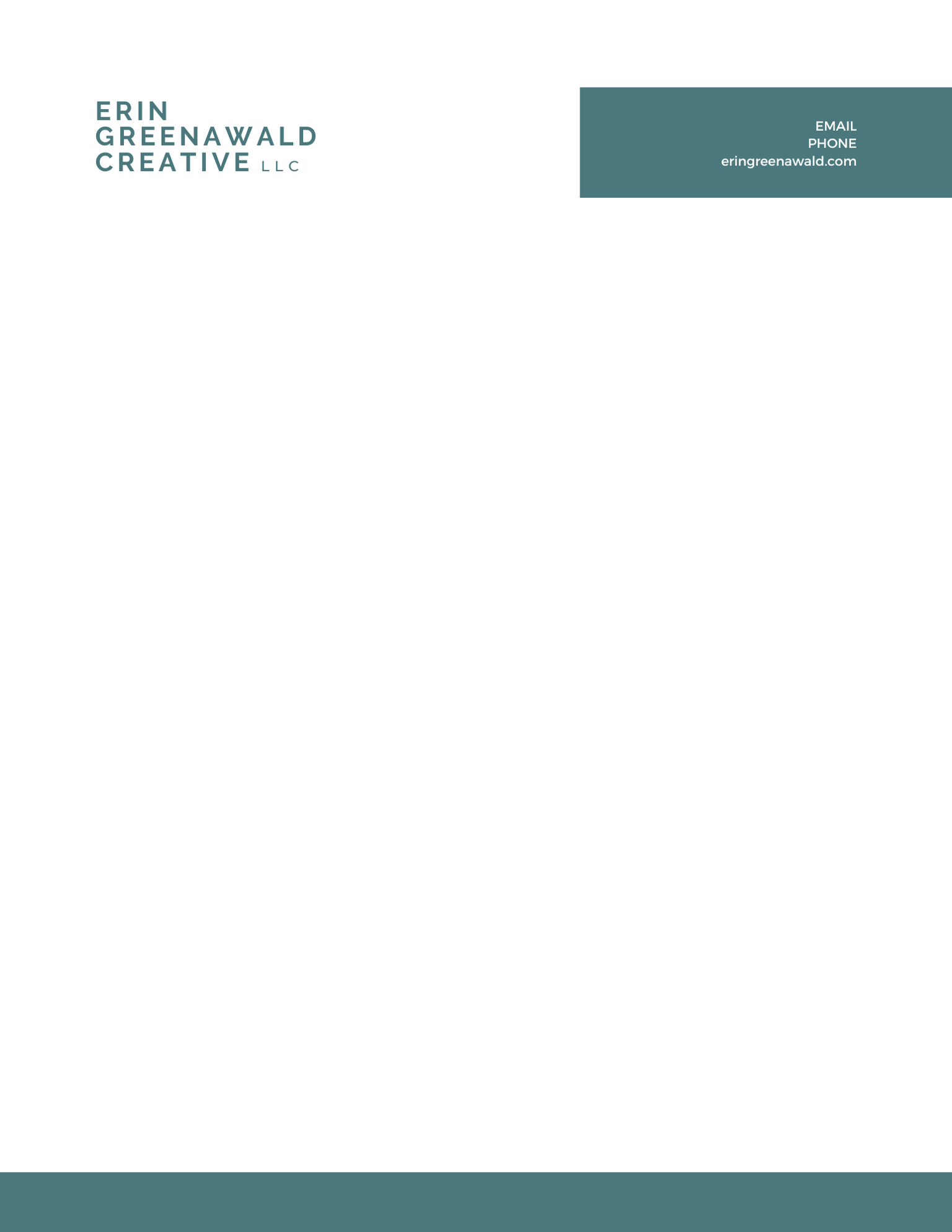 Letterhead for Invoice, Contracts, and More! - image 1 - student project