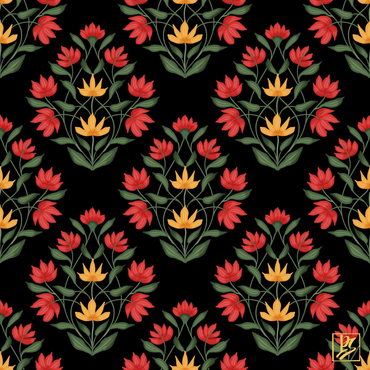 Sunflowers and a pattern - image 1 - student project