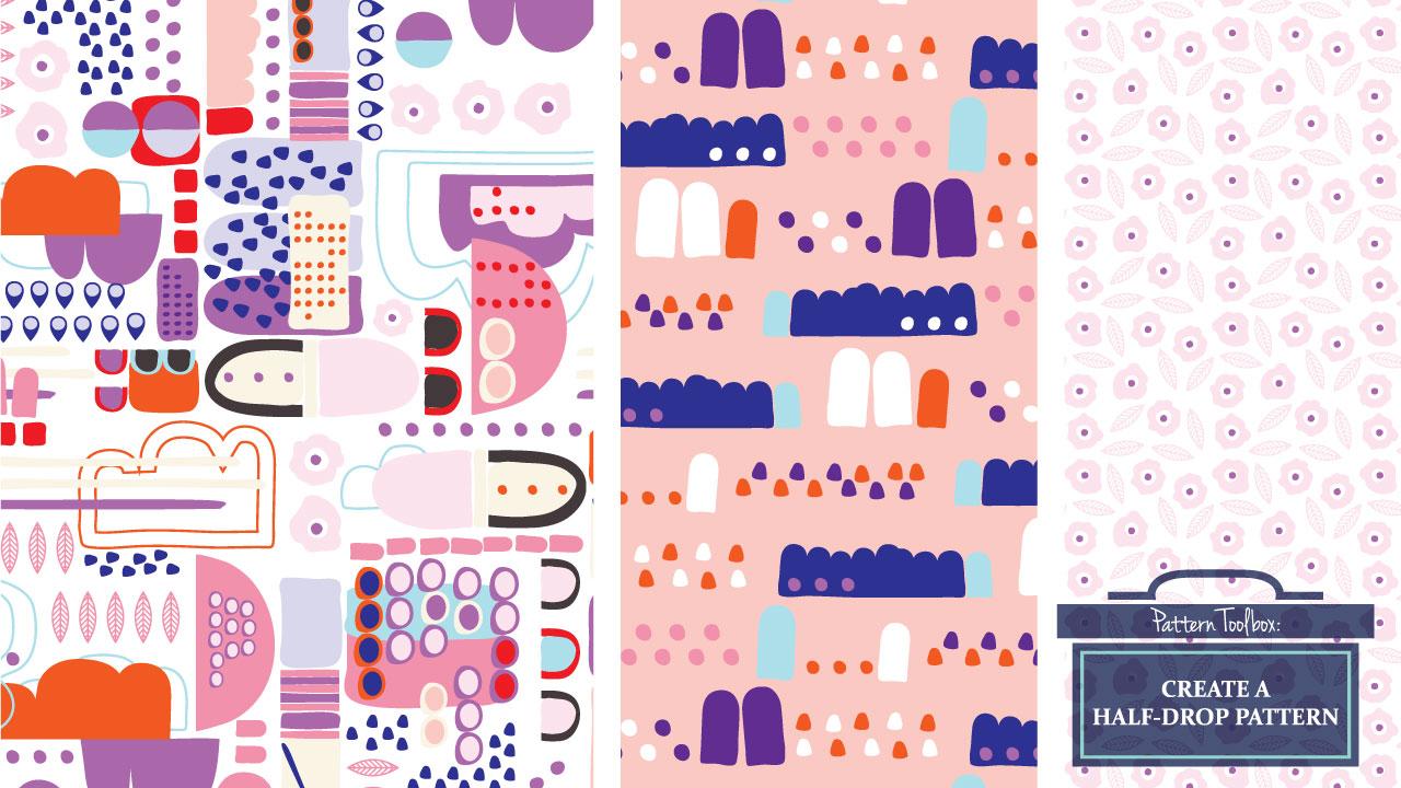 Abstract Half-Drop Pattern - image 4 - student project