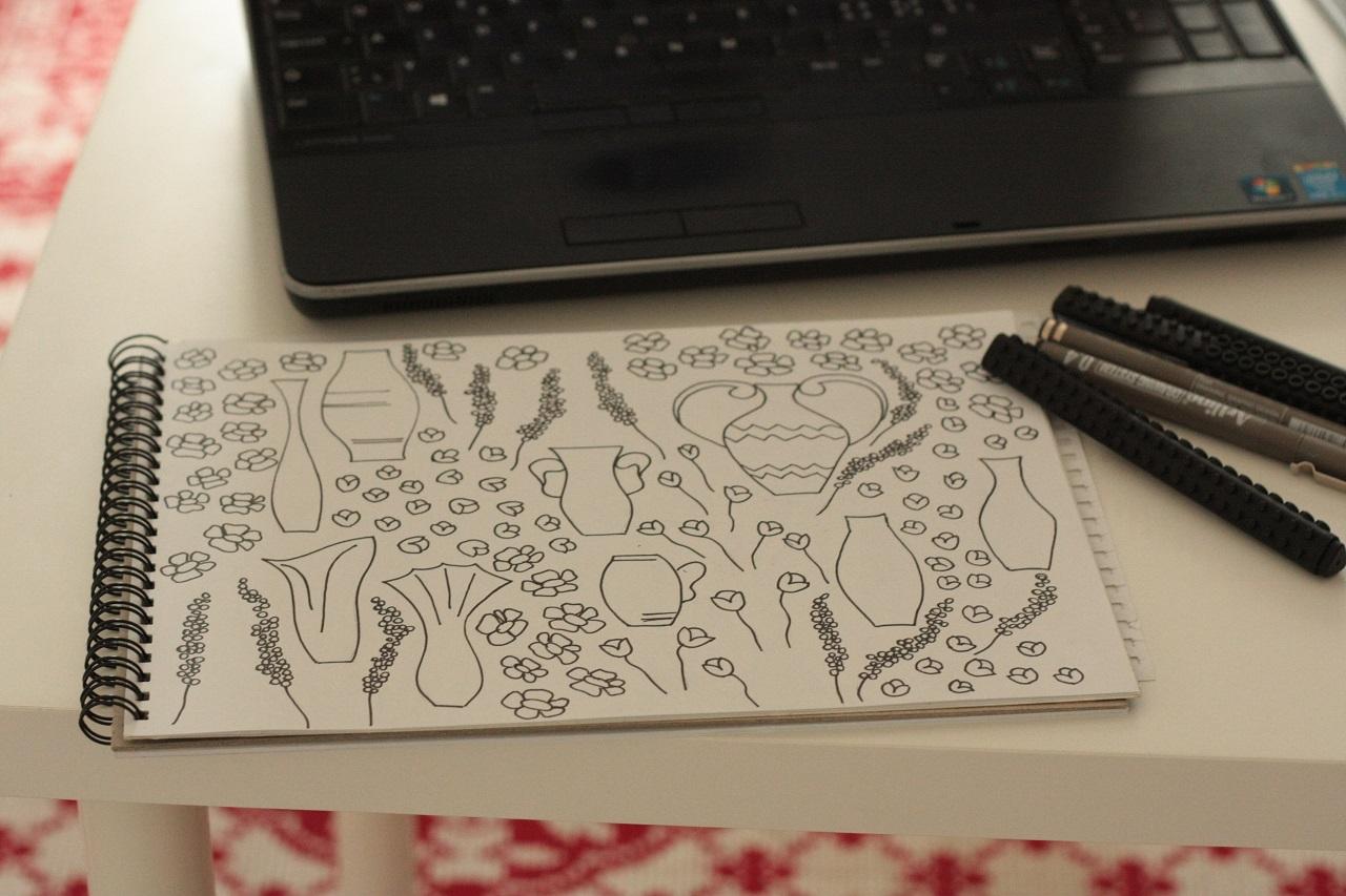 Modern Floral Art Deco Pattern - image 2 - student project