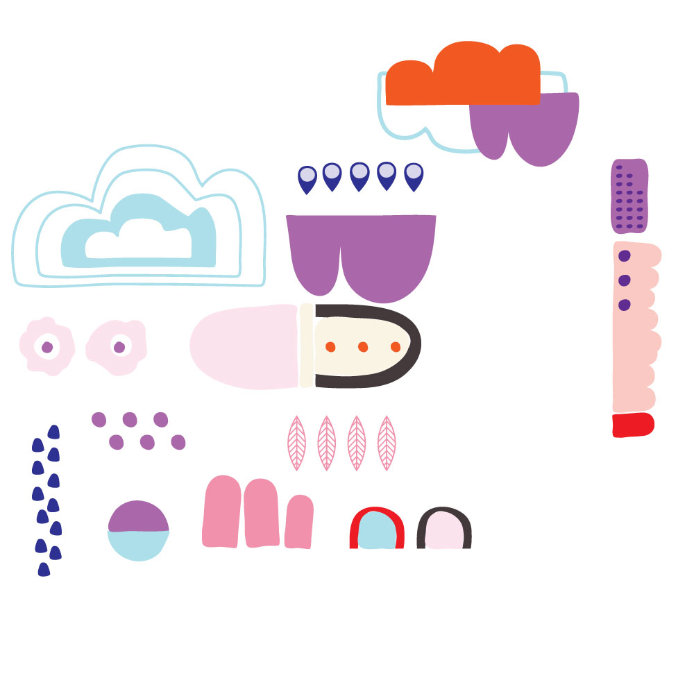 Abstract Half-Drop Pattern - image 1 - student project