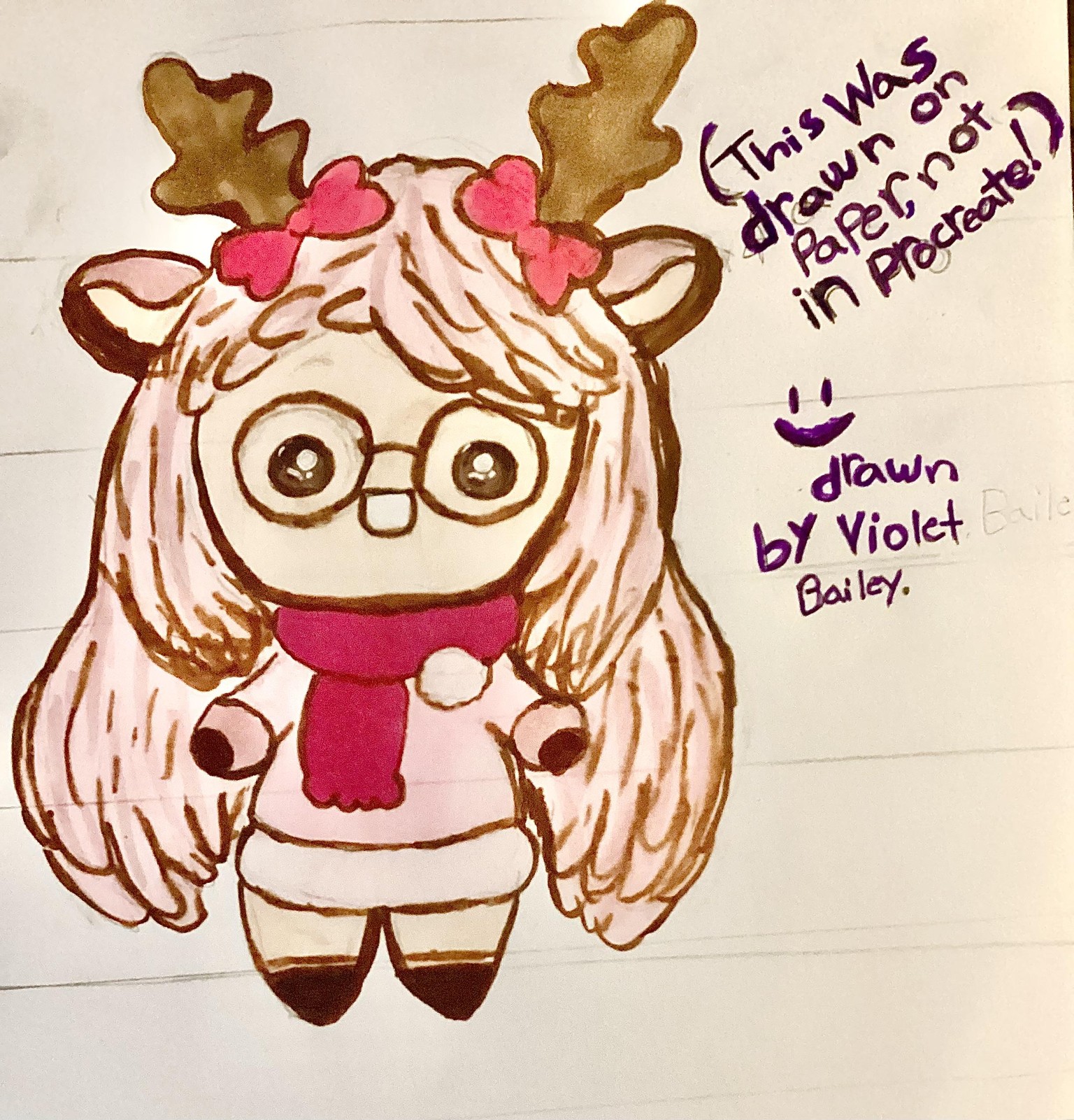Rose the rain deer girl - image 1 - student project