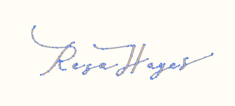 Class Example: Resa Hayes Vectorized Logo and Prepped Finished Cards - image 1 - student project