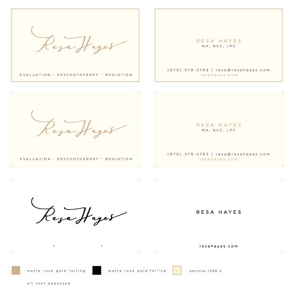 Class Example: Resa Hayes Vectorized Logo and Prepped Finished Cards - image 3 - student project
