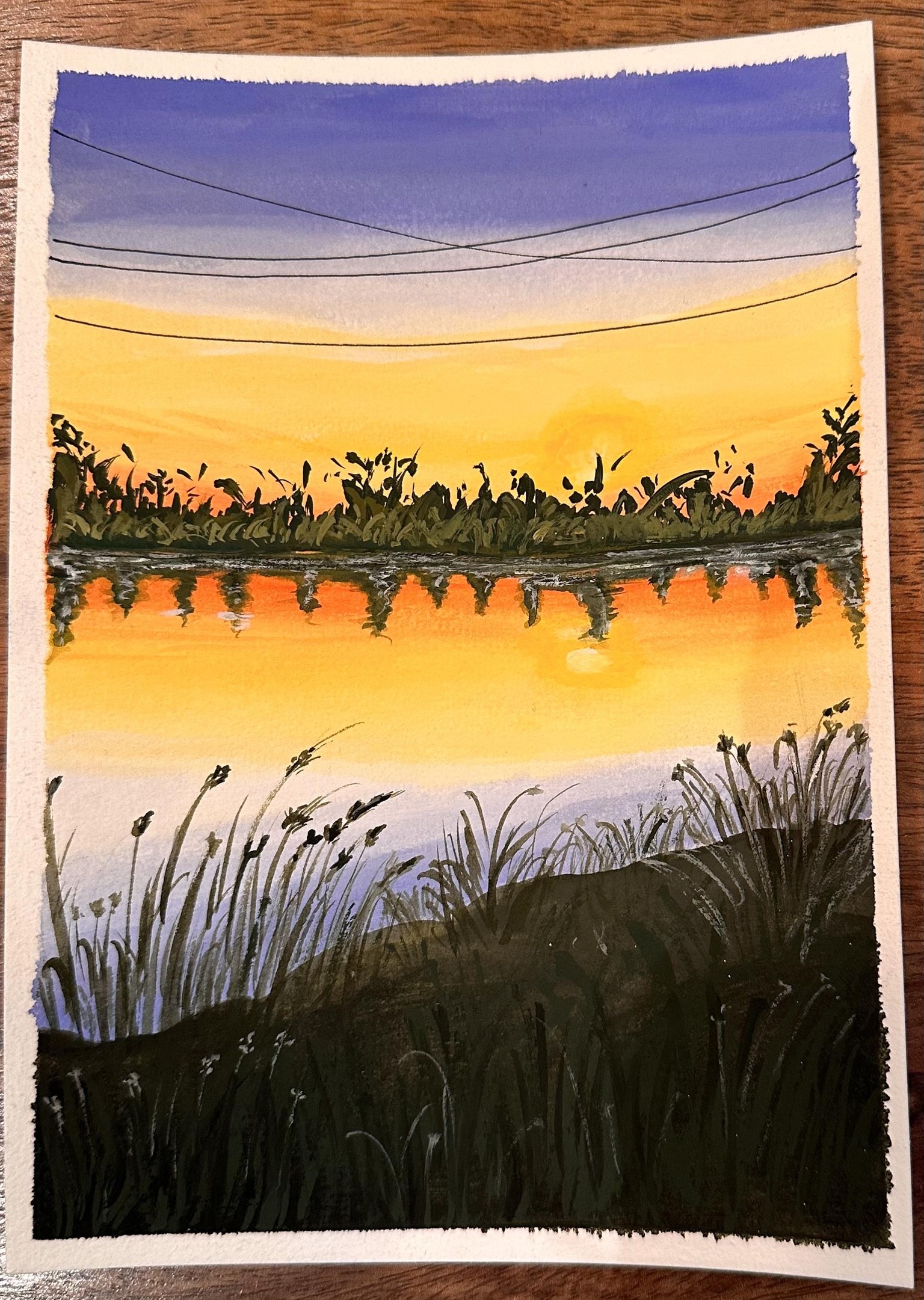 Gouache Sunset - image 3 - student project