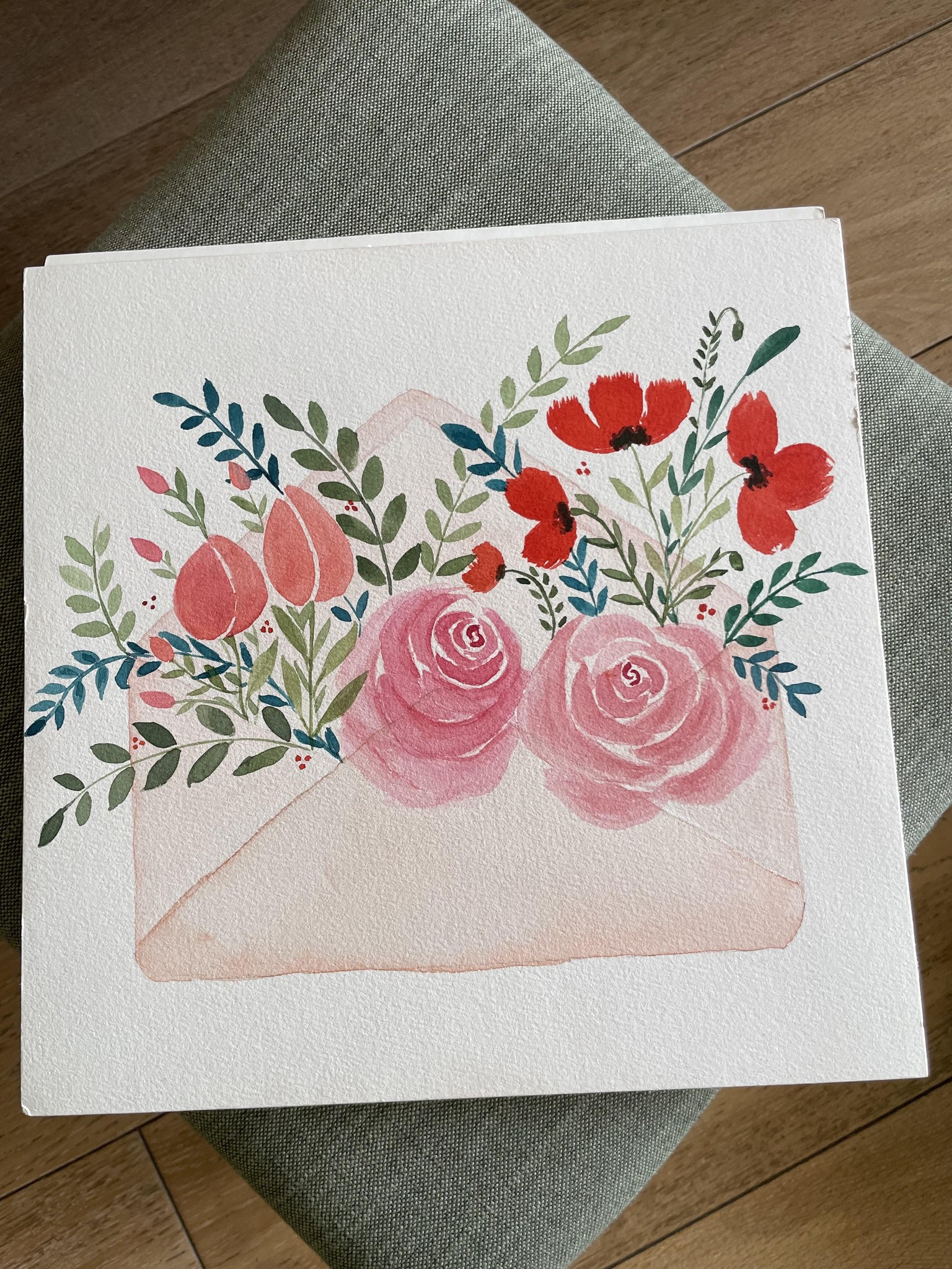 Loose Florals in an Envelope - image 1 - student project