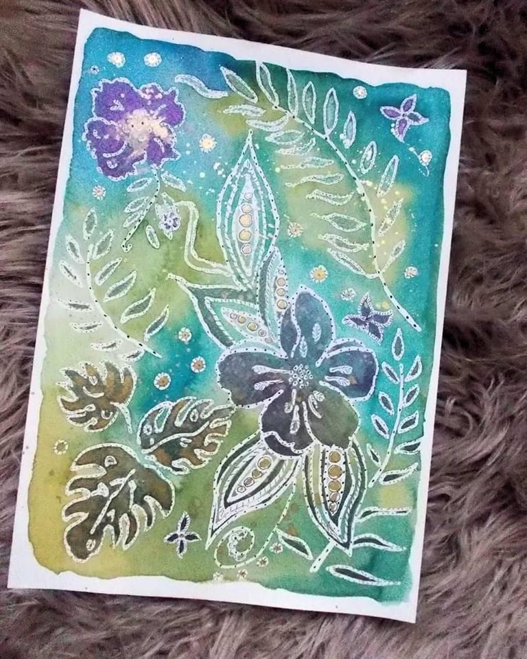 Watercolor resist - image 1 - student project