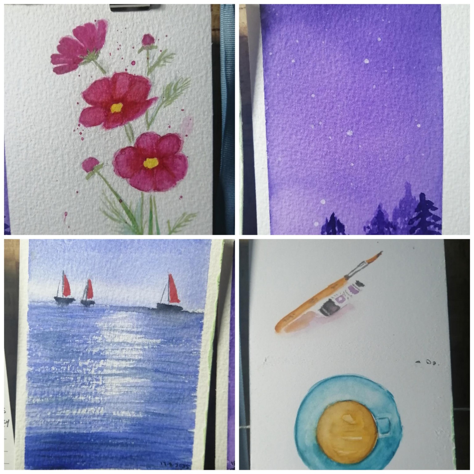 5 watercolour basic projects - image 1 - student project