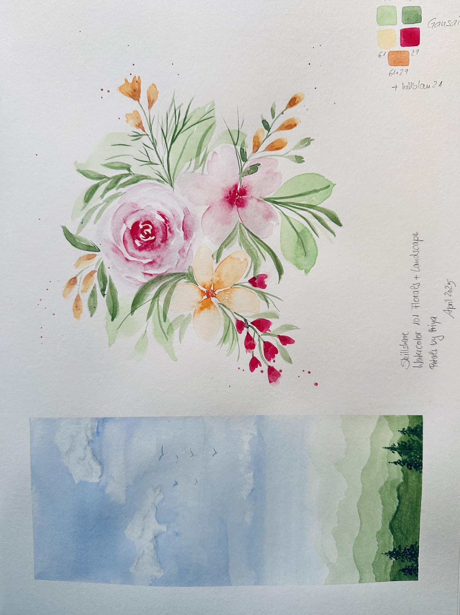 Flowers and landscape - image 1 - student project