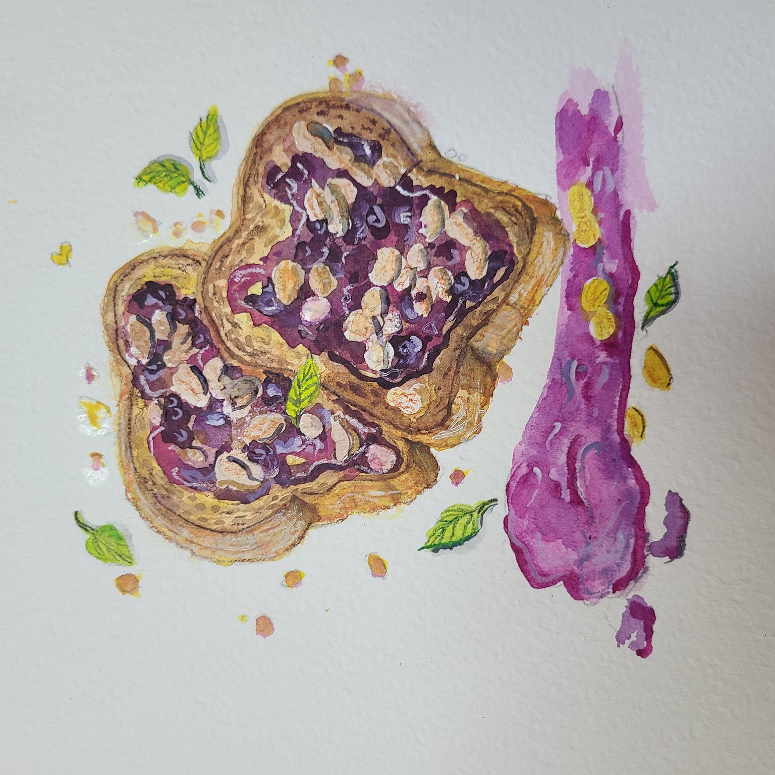 Jam on toast with almonds? - image 1 - student project
