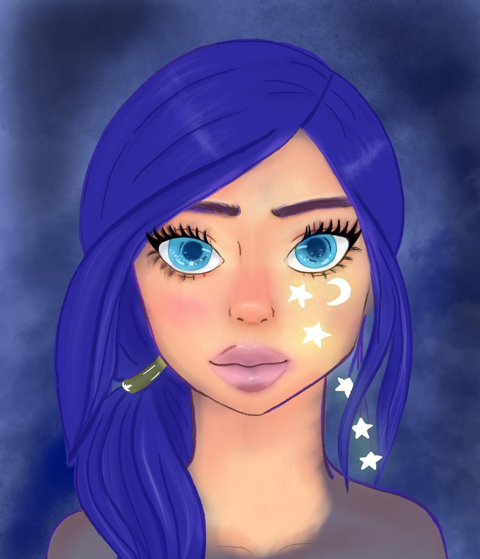 Stars in the Glowing Night - image 2 - student project
