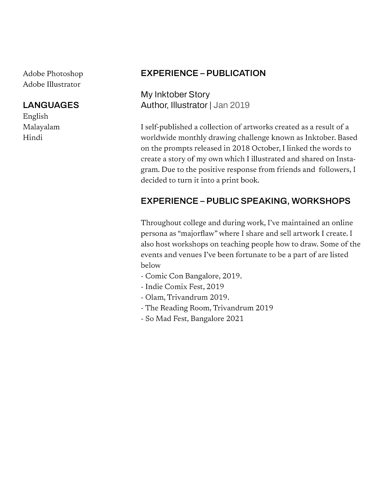 Resume Copy - image 2 - student project