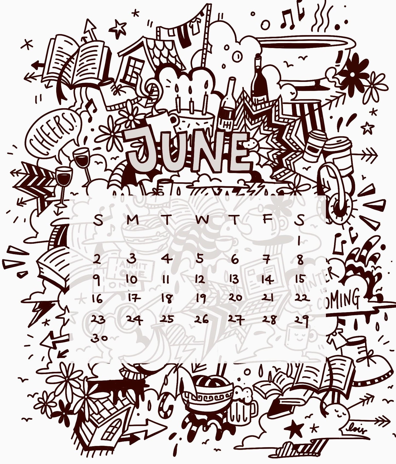 June 19 Calendar Exercise - image 1 - student project