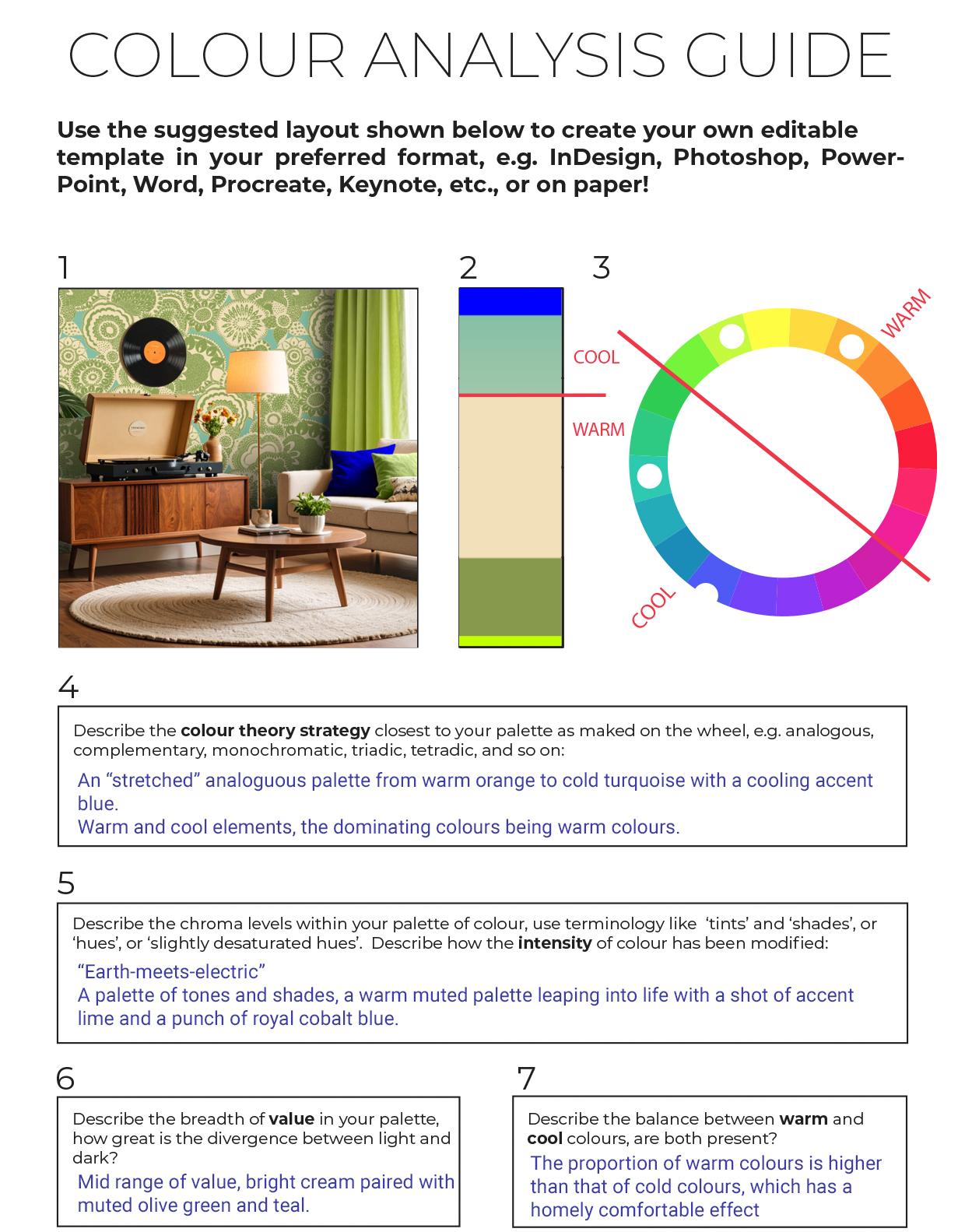 Colour Analysis for a 1970's Interior design - image 1 - student project