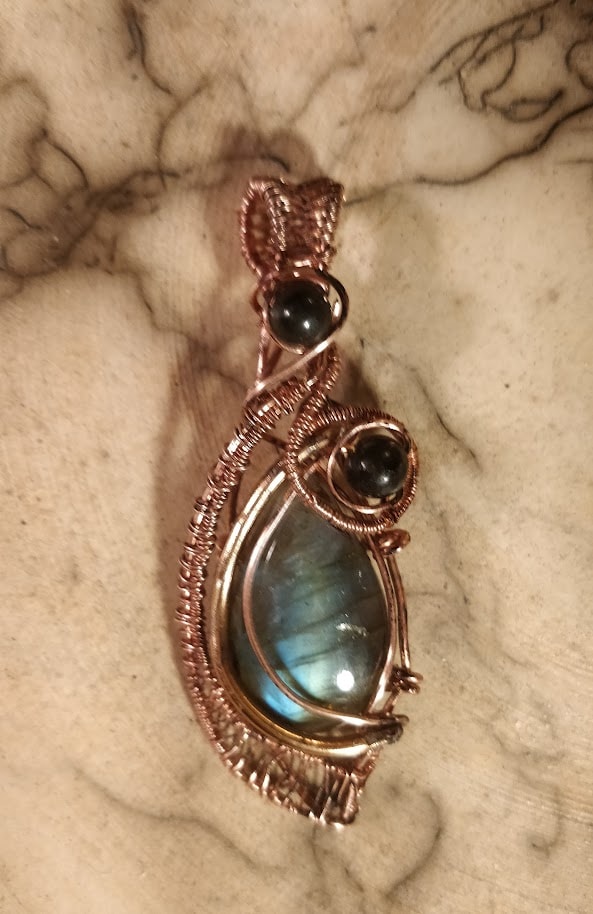 My First Wire Wrapped Cabochon - image 1 - student project