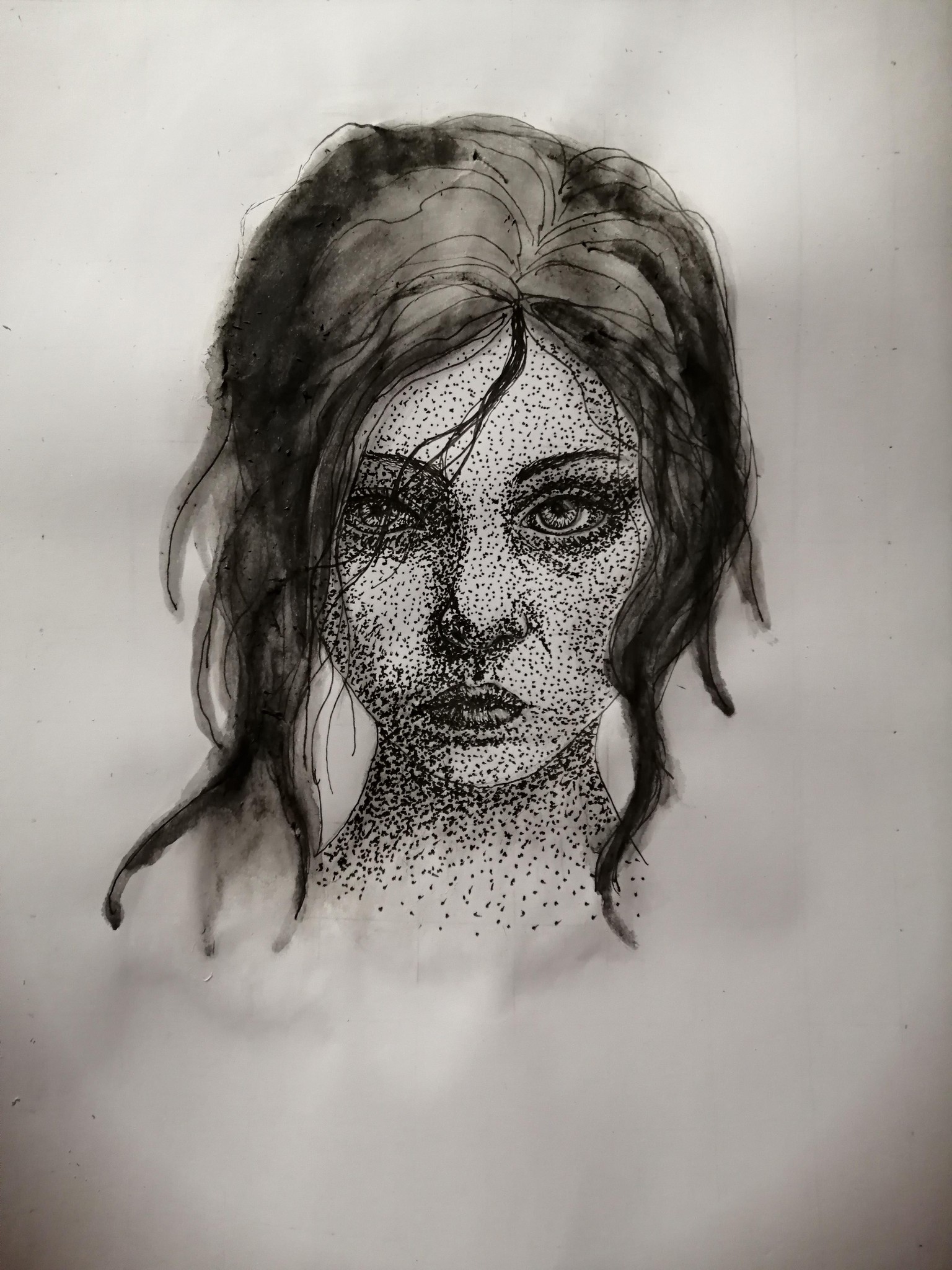 Mixed Media portrait - image 1 - student project