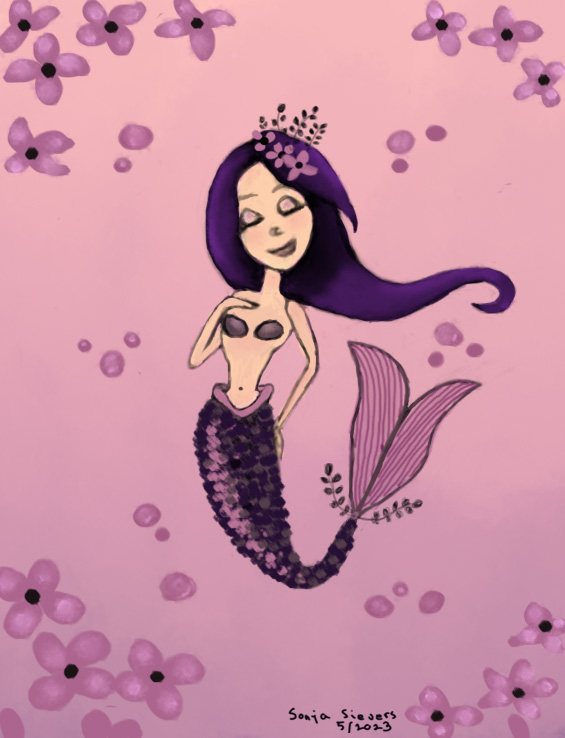 Cherryblossom mermaid - image 1 - student project