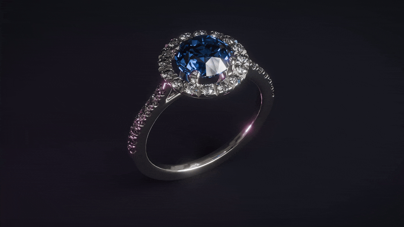 Ring with Sapphire - image 1 - student project