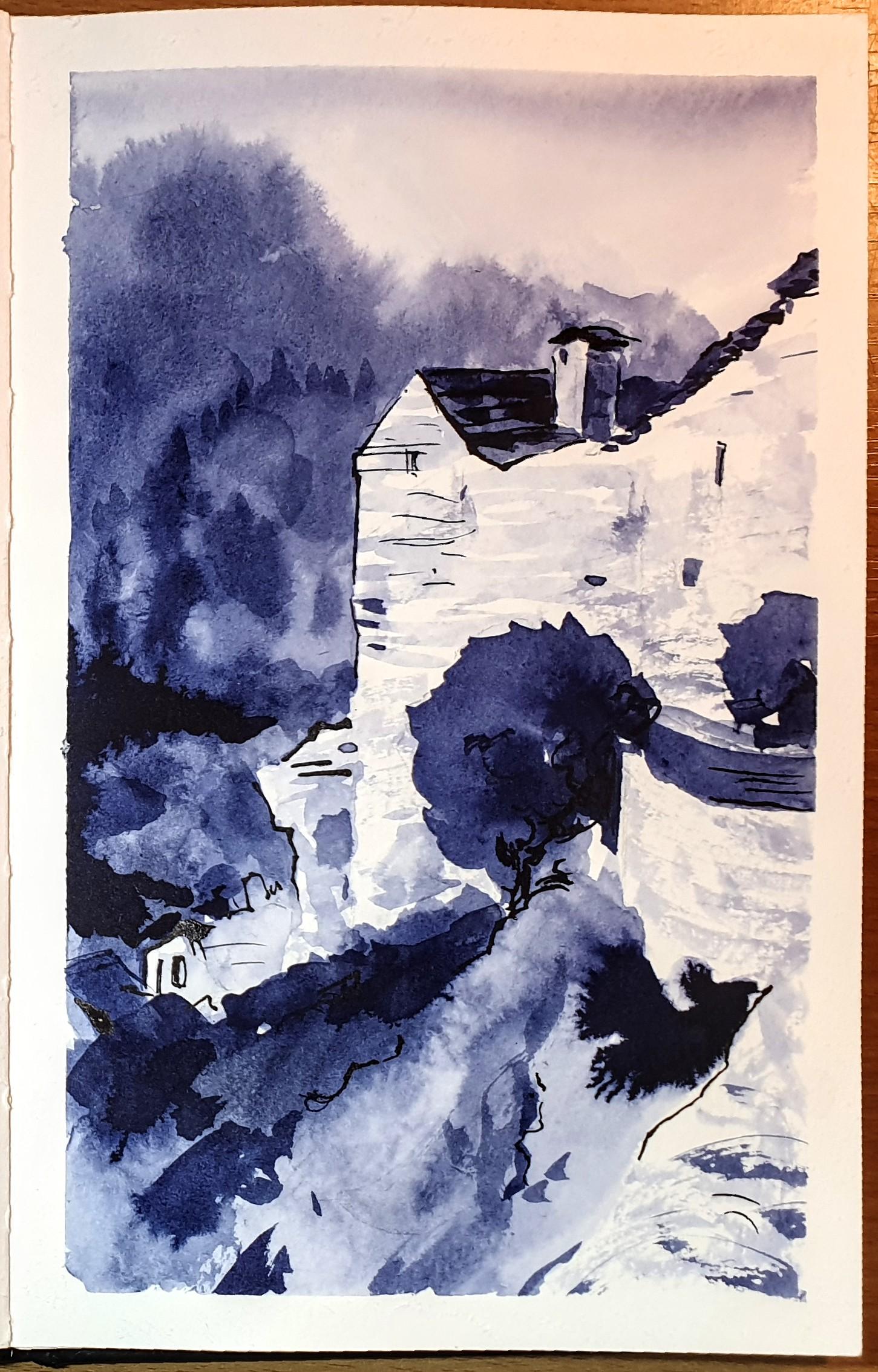 Ink landscapes - image 2 - student project