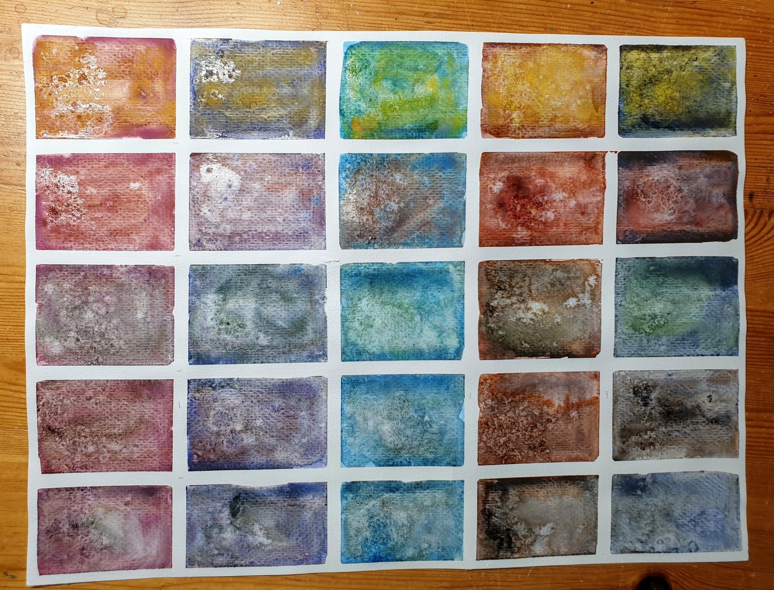 Exploring granulating watercolours - image 28 - student project