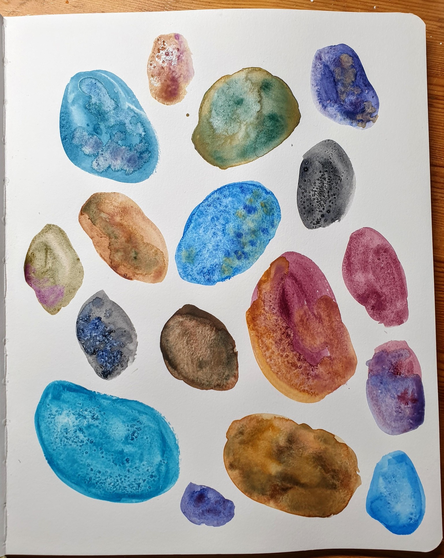 Exploring granulating watercolours - image 16 - student project