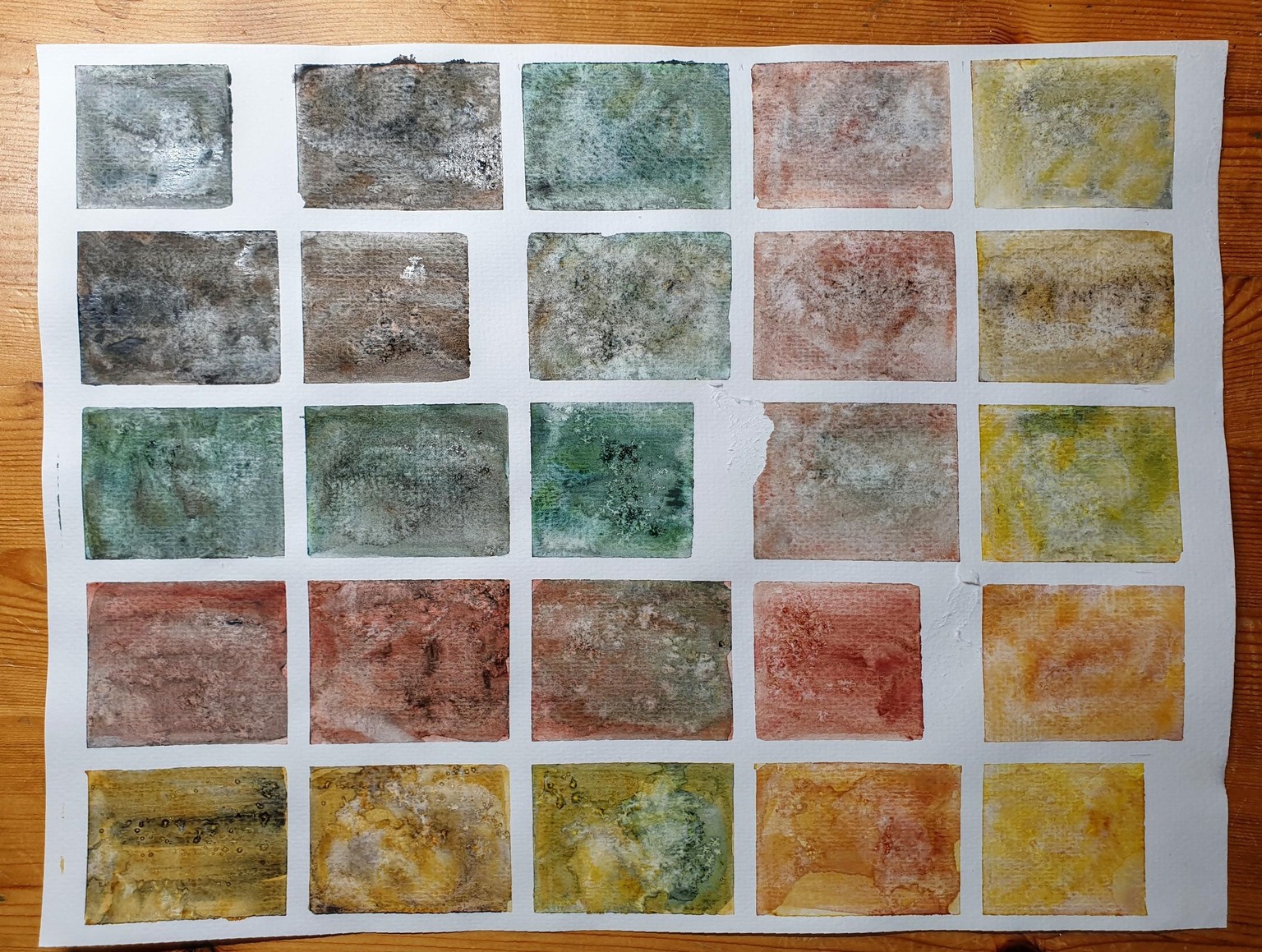Exploring granulating watercolours - image 27 - student project