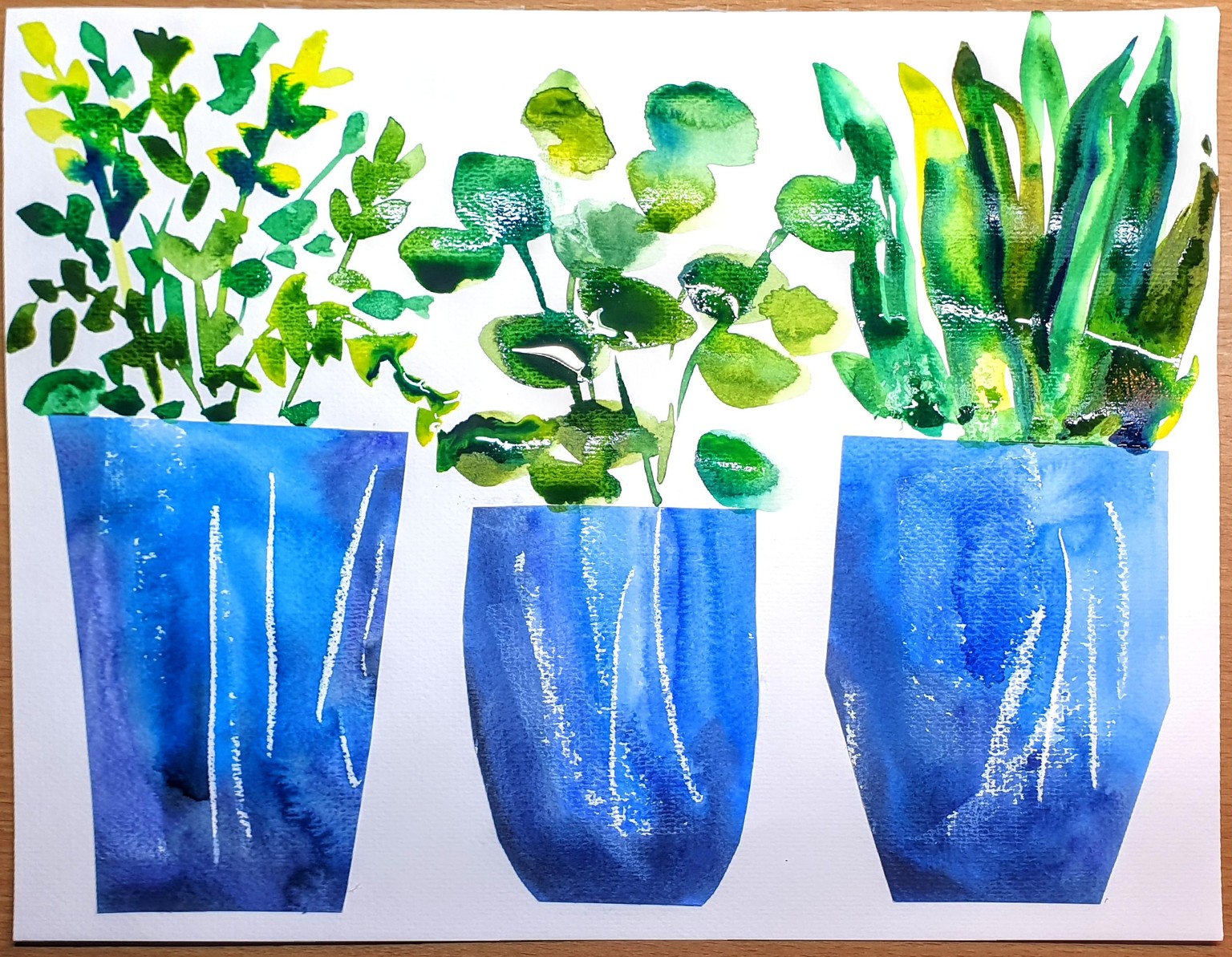 Collage pots with plants - image 2 - student project