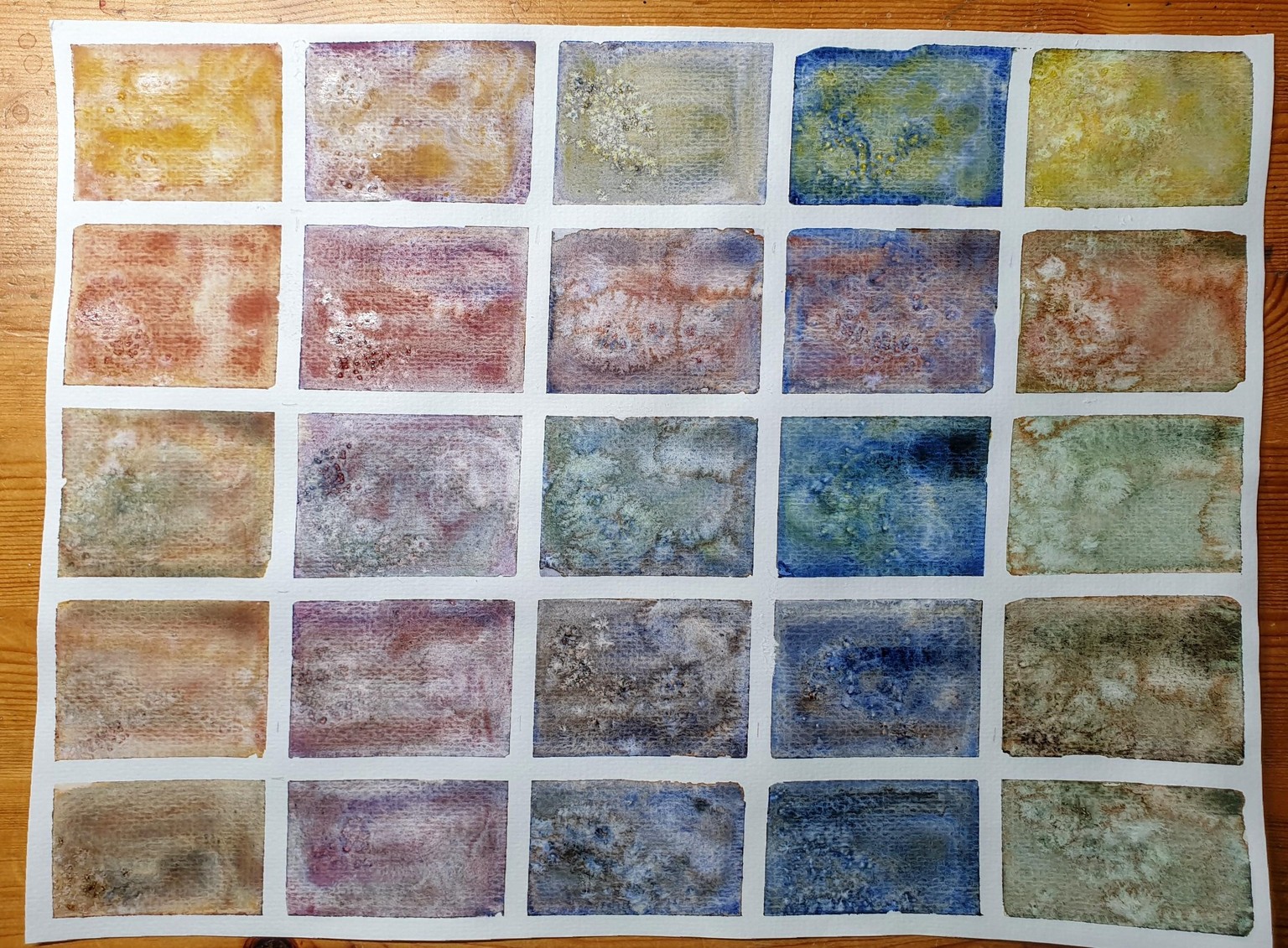 Exploring granulating watercolours - image 31 - student project