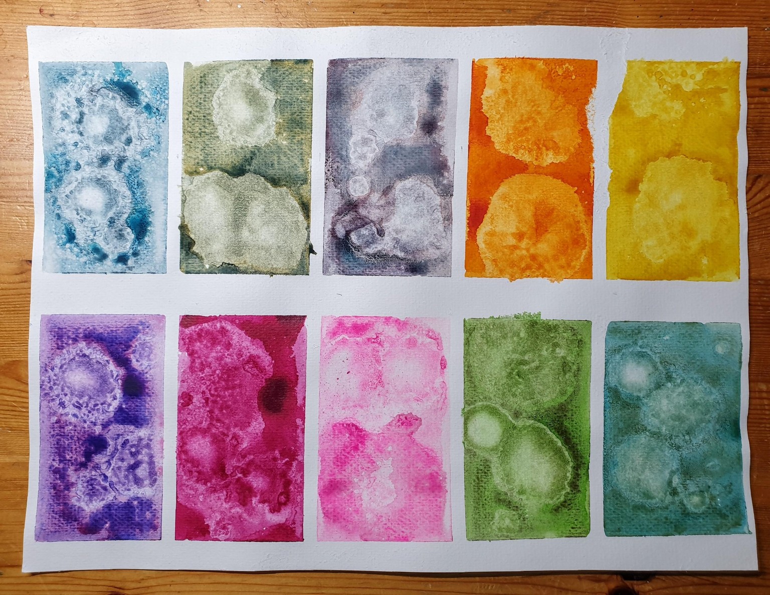 Exploring granulating watercolours - image 22 - student project