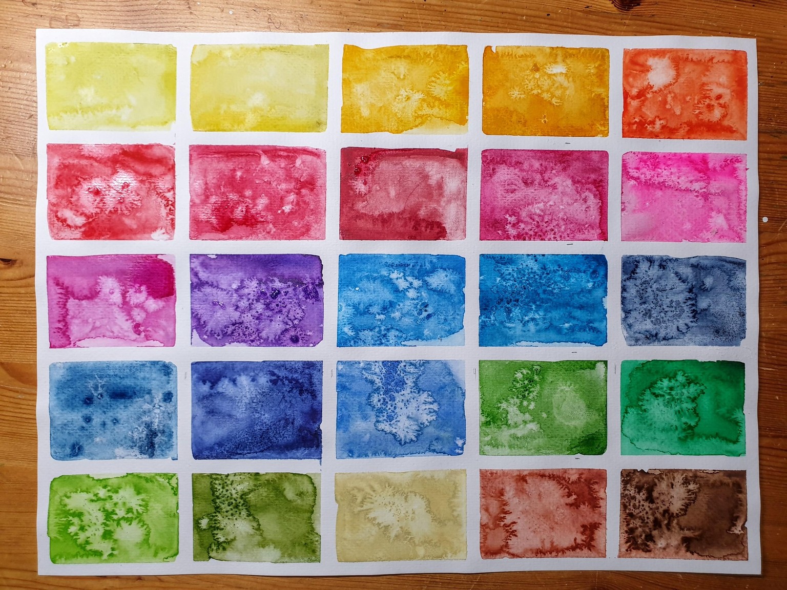 Exploring granulating watercolours - image 26 - student project