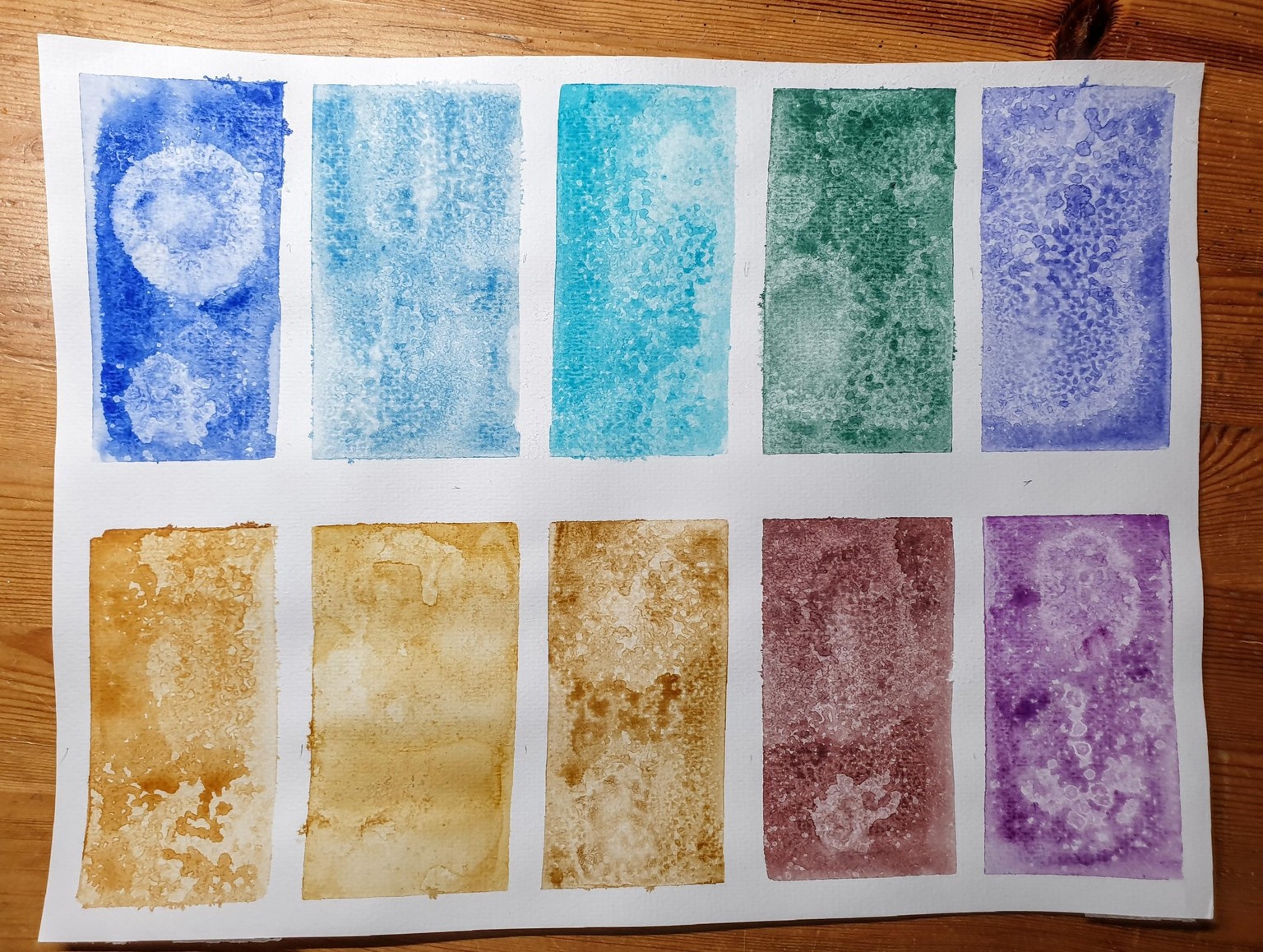Exploring granulating watercolours - image 23 - student project