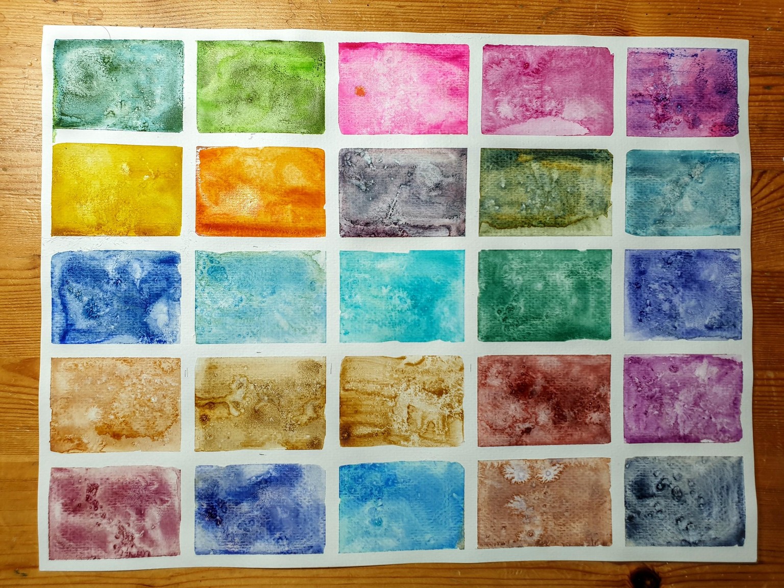 Exploring granulating watercolours - image 25 - student project