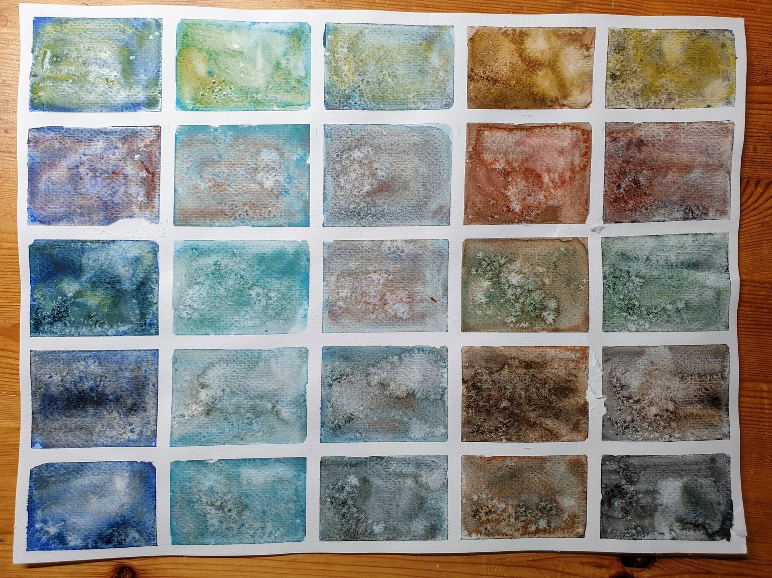 Exploring granulating watercolours - image 30 - student project
