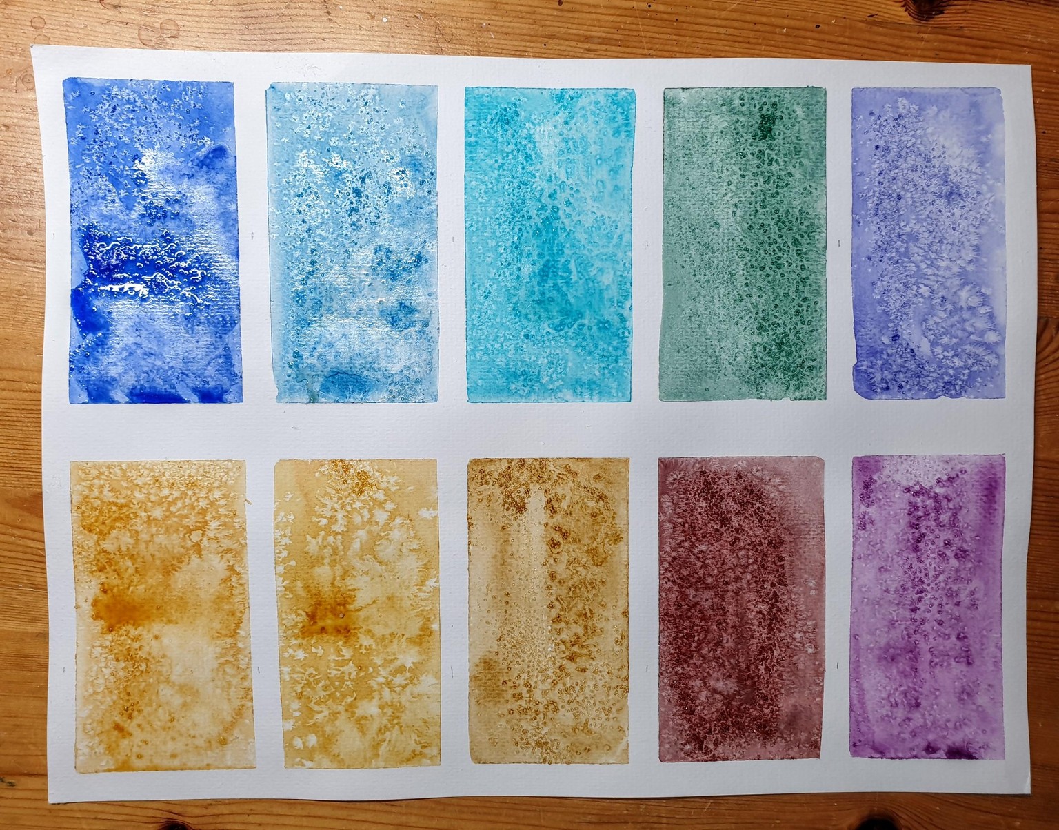 Exploring granulating watercolours - image 21 - student project