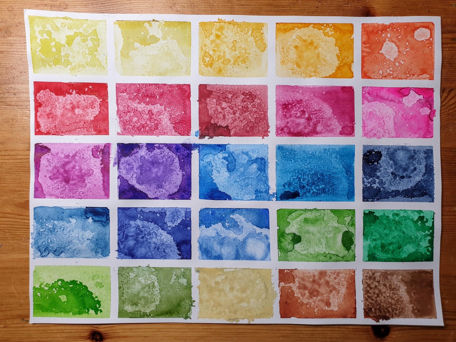 Exploring granulating watercolours - image 24 - student project