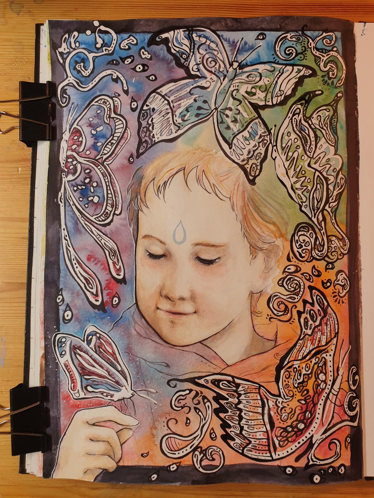 WiP: Kid with butterflies - image 6 - student project