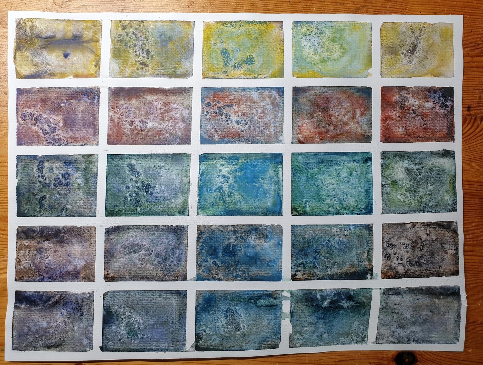 Exploring granulating watercolours - image 29 - student project