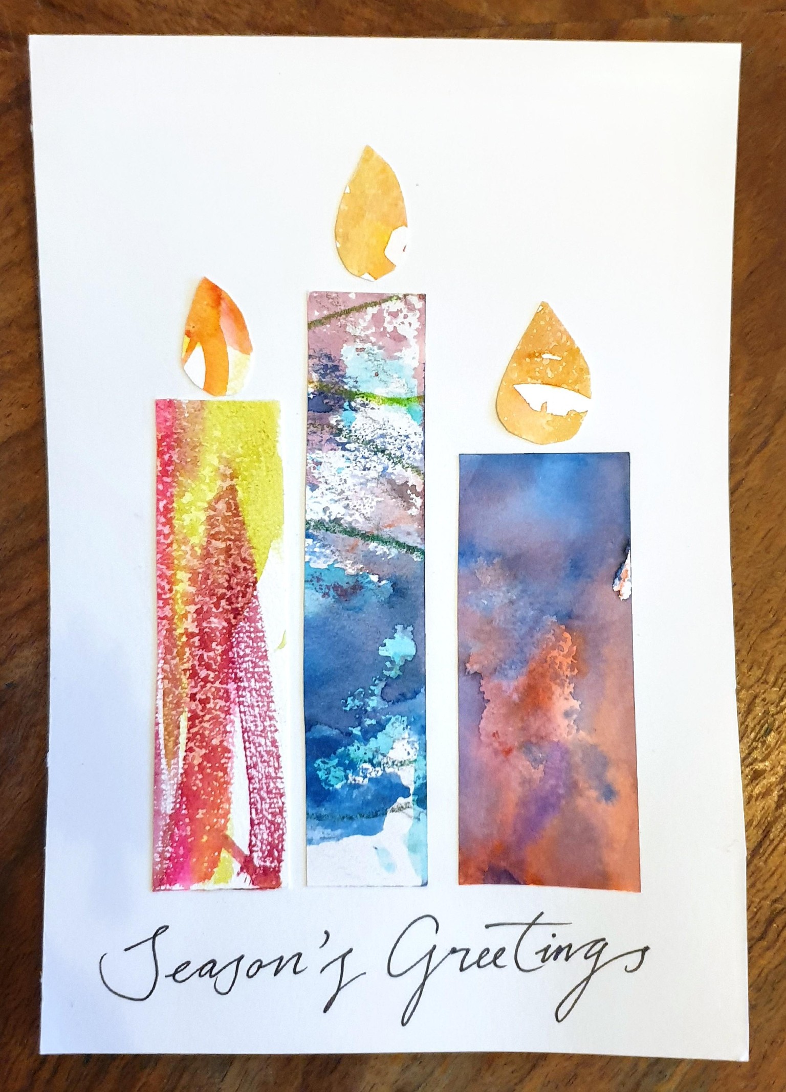Recycle X-Mas cards - image 3 - student project