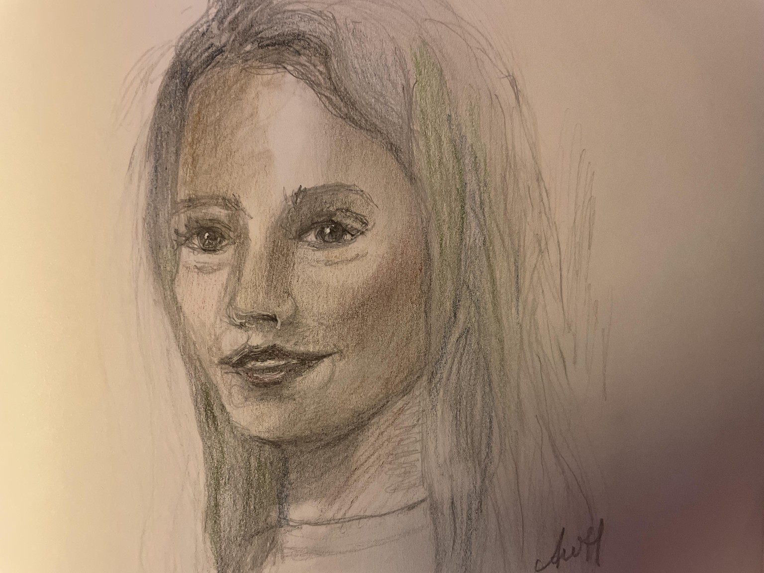 Pencil project of a girl - image 1 - student project