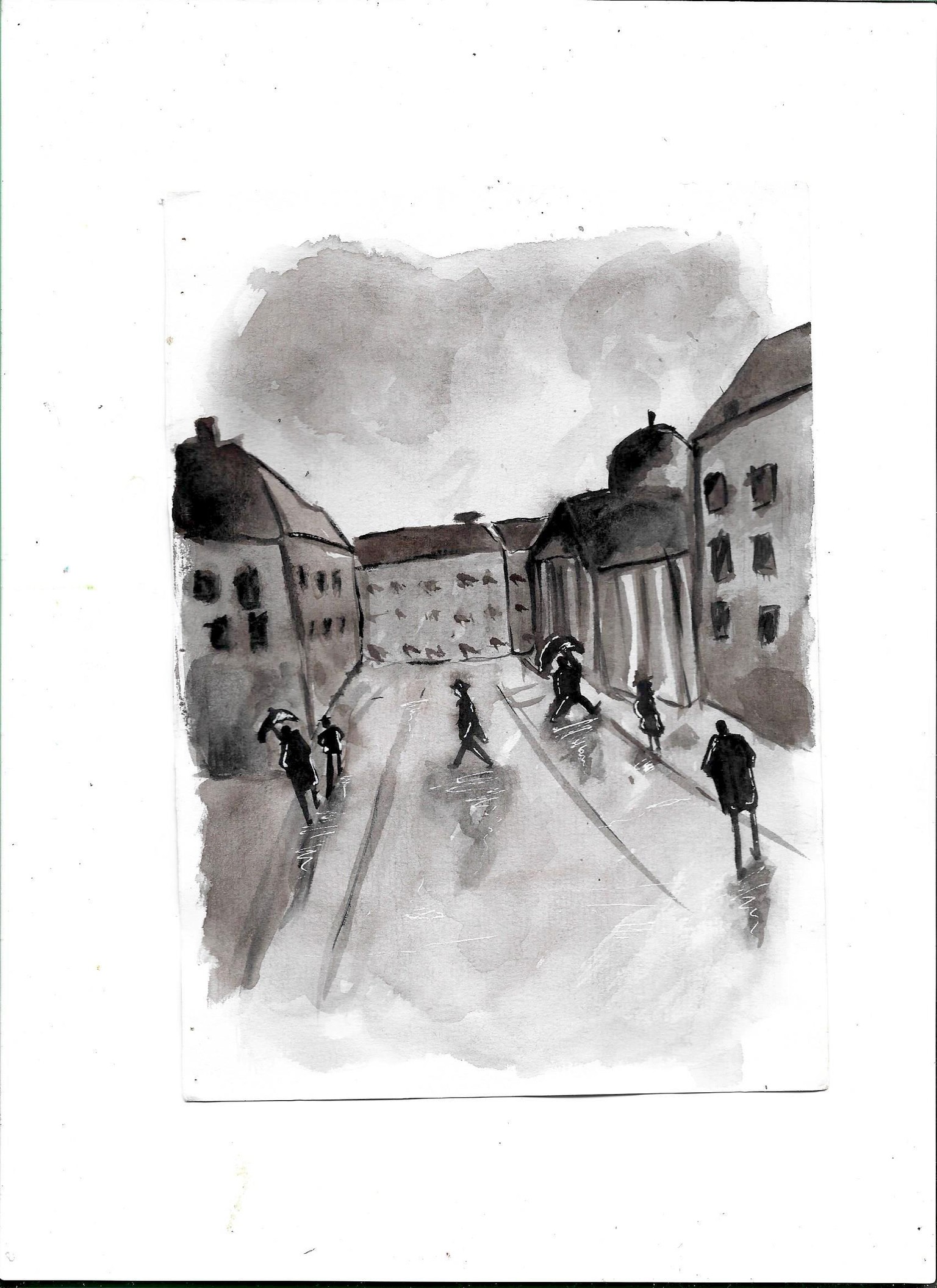 Rainy city - image 1 - student project