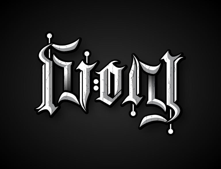 Ivory Ambigram - image 5 - student project