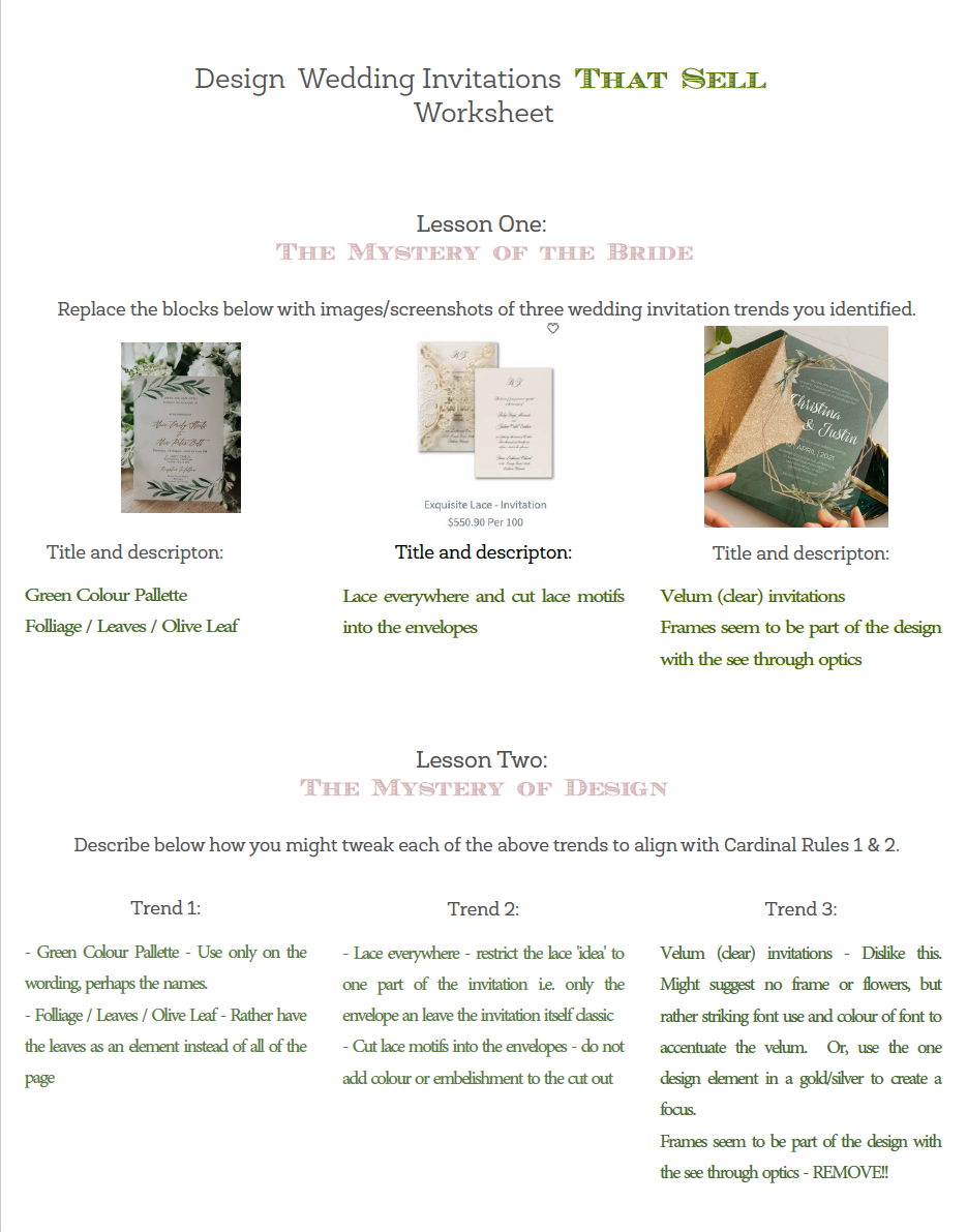 Wedding Invitations That Sell - image 1 - student project