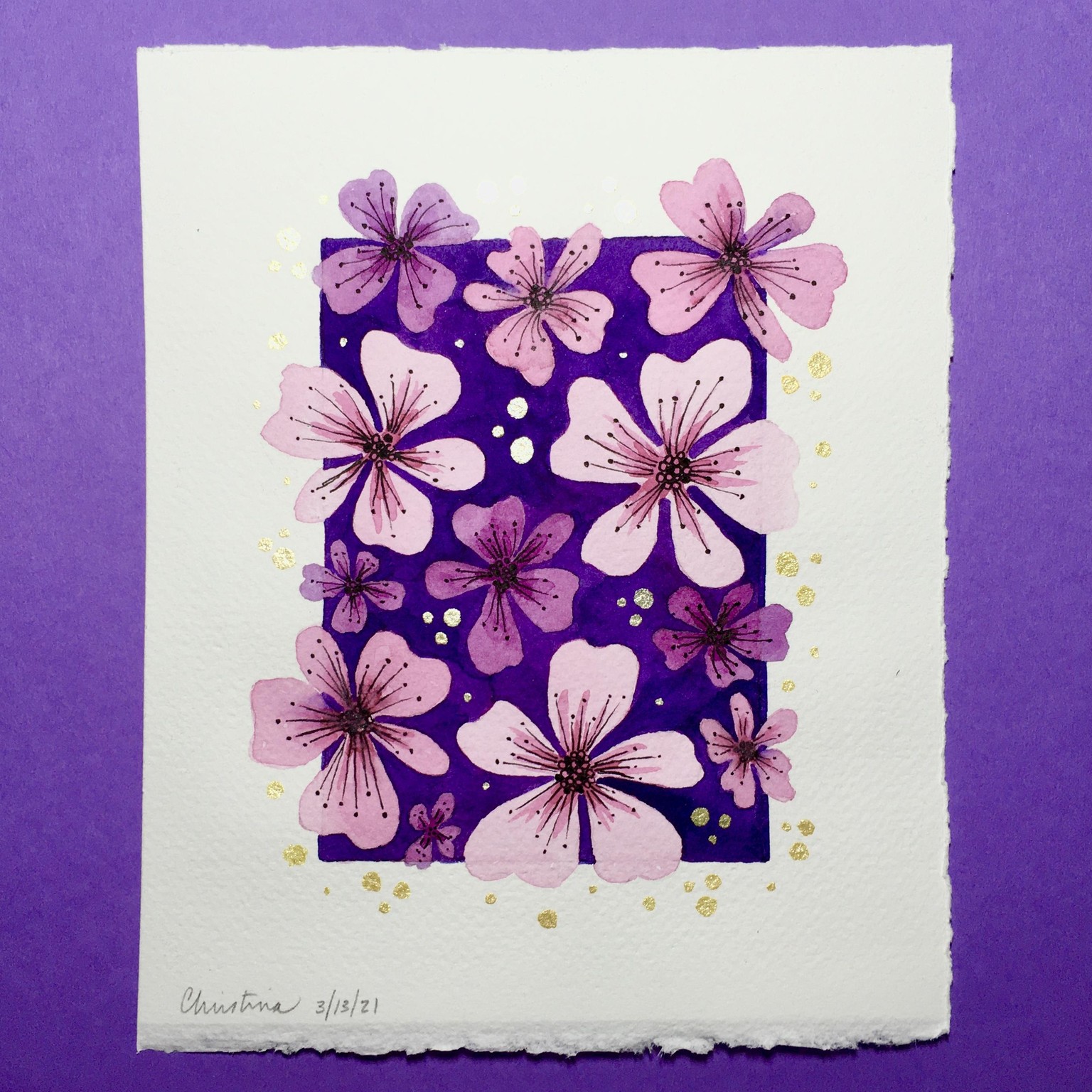 Purple Fantasy Flowers - image 1 - student project