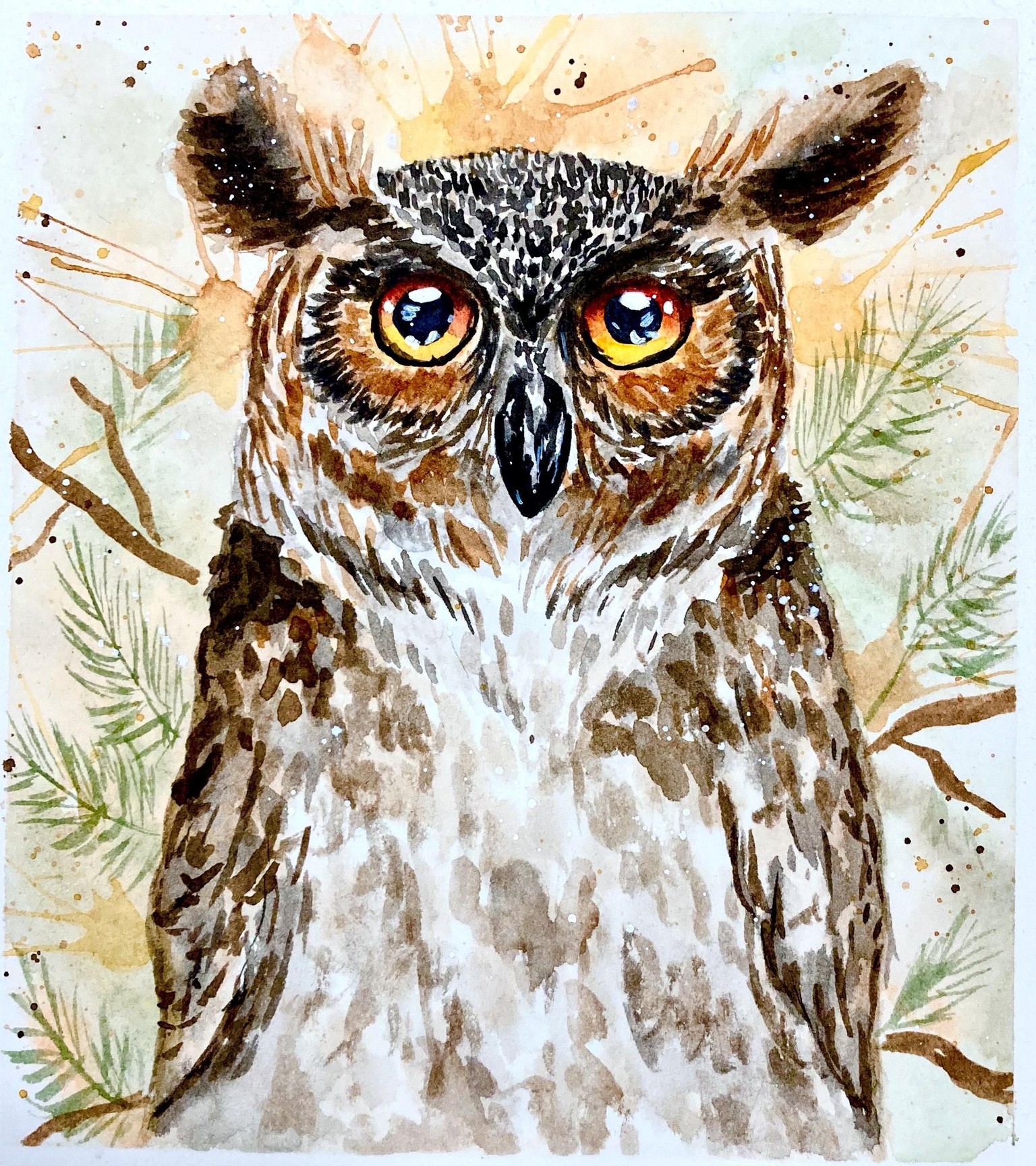Great Horned owl - image 1 - student project