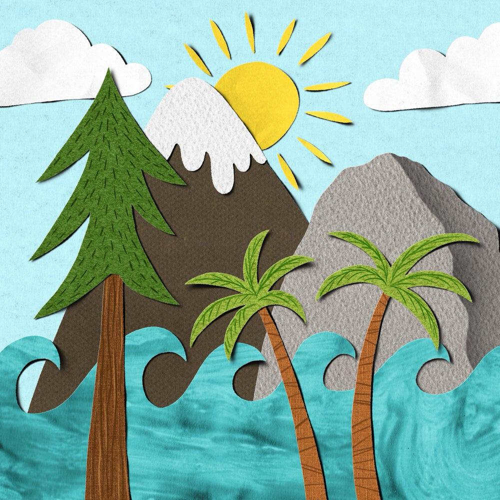 Paper Cut Nature Scene - image 6 - student project