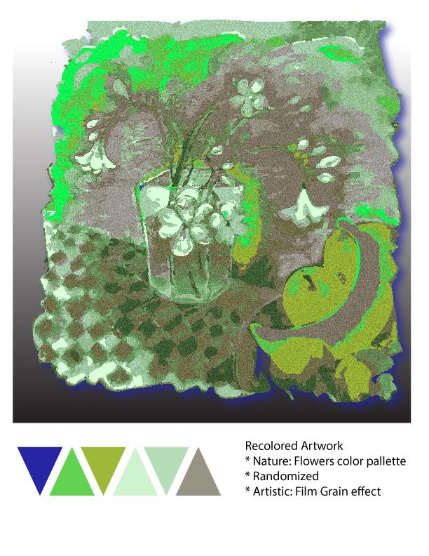 Recolored Table-scape by Laurie Crubaugh - image 3 - student project