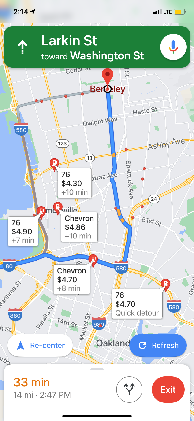 Finding a gas station while driving - image 3 - student project