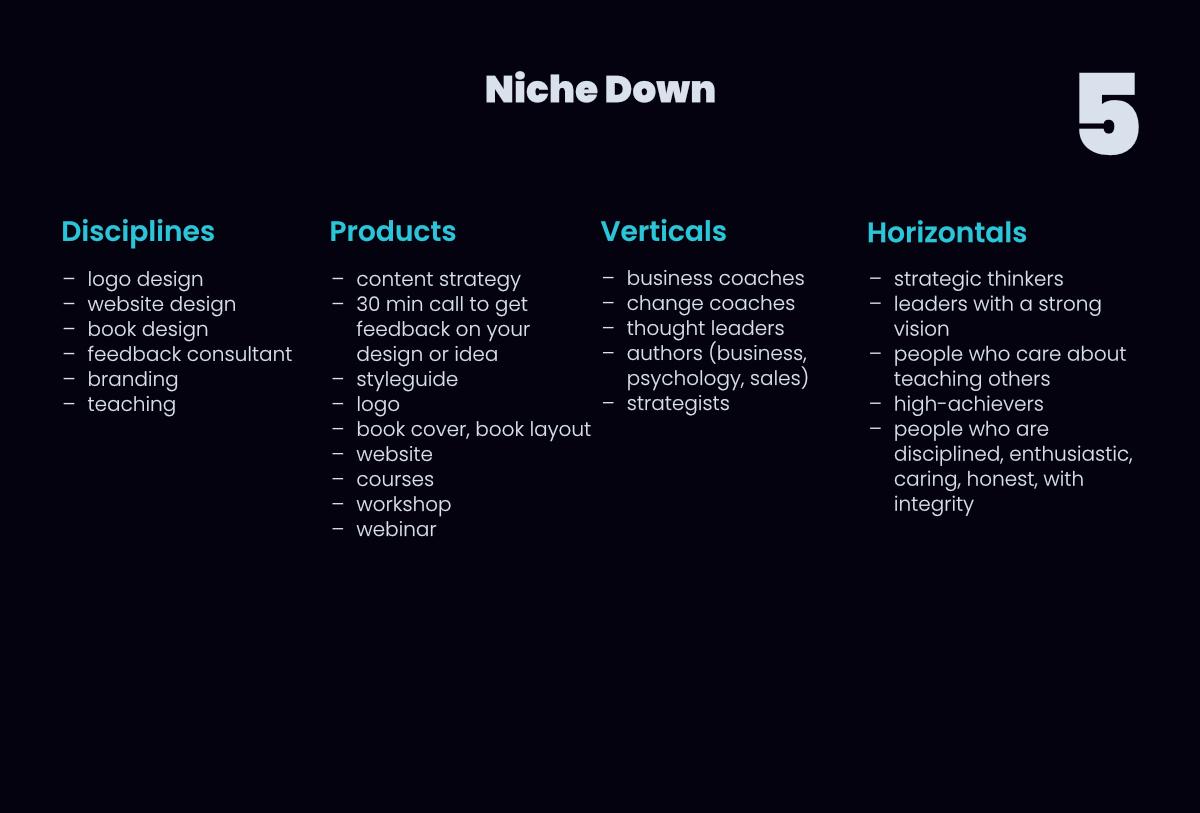 You are your niche - image 6 - student project